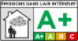 Émissions dans l'air intérieur A+